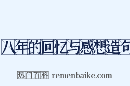 八年的回忆与感想造句是什么意思的图片